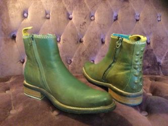 PSKAUFMAN Unisex No.1041 Tarmac Zip Moto Boots Men 9, Women 10. Excellent Condition