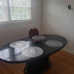 Black lacquer Italian Dining table 