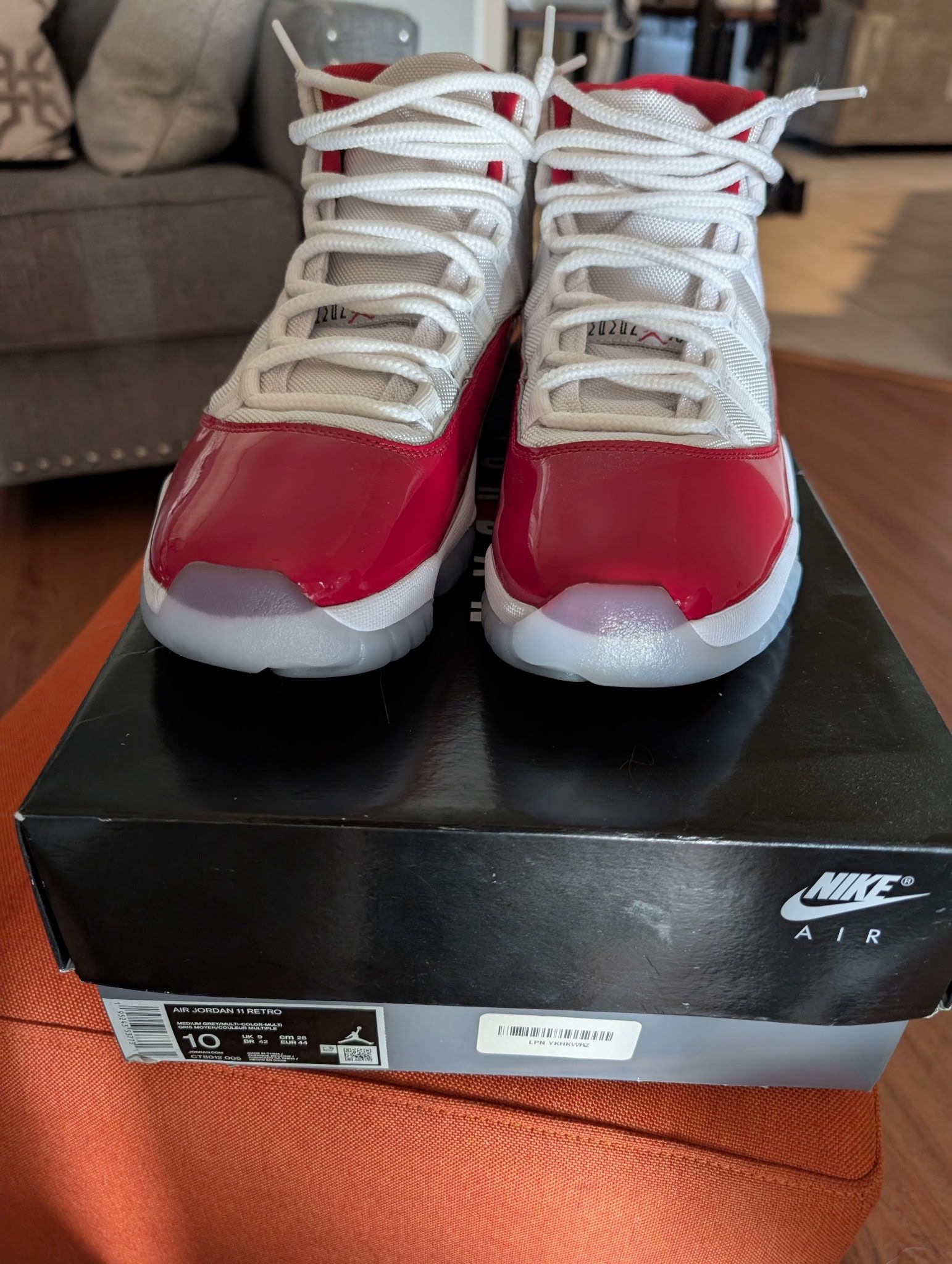 Jordan 11 Cherry Red mens Size 10 With Box
