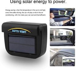 Solar Powered Auto Fan Car Ventilator Window Windshield Auto Air Vent Cooling Cool Fan, Auto Exhaus