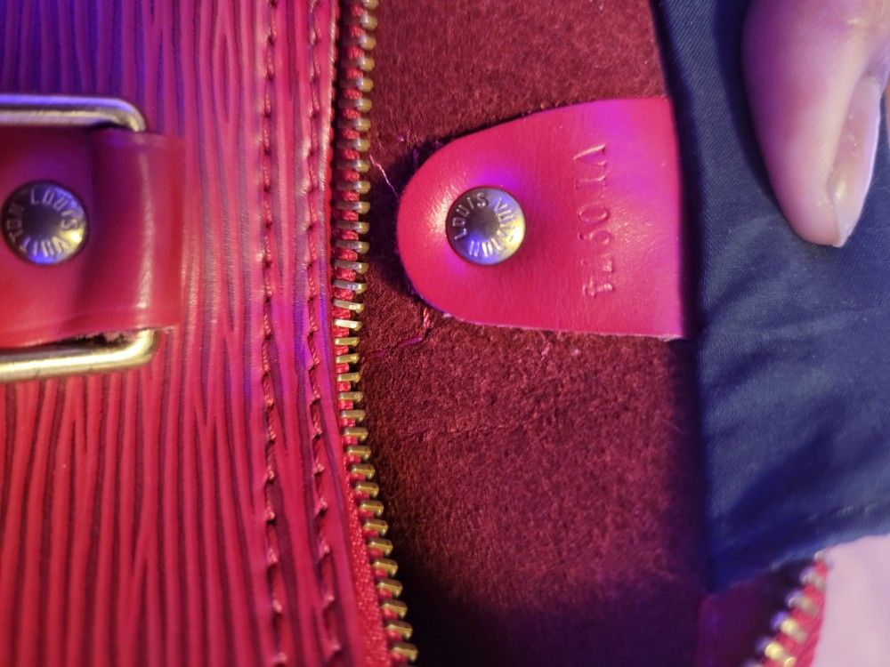 Red Louis Vuitton Bag