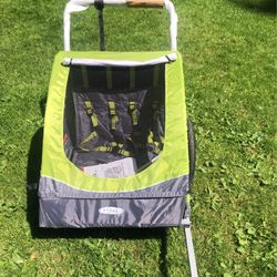 InStep sierra Two Seat Bicycle Trailer With Stroller Attachment