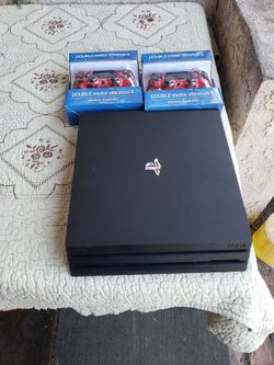 72 Edition PS4 Pro Slim 2021 1TB has games installed & 2 Controls $260! $20! Per Game. 3 for $50!? & $100! For 7 Games. Cash & trade welcome. All work