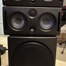 PreSonus E44 Studio Speaker Monitors And Temblor  T10 10” Subwoofer 