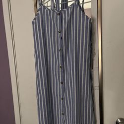 Blue And White Dress