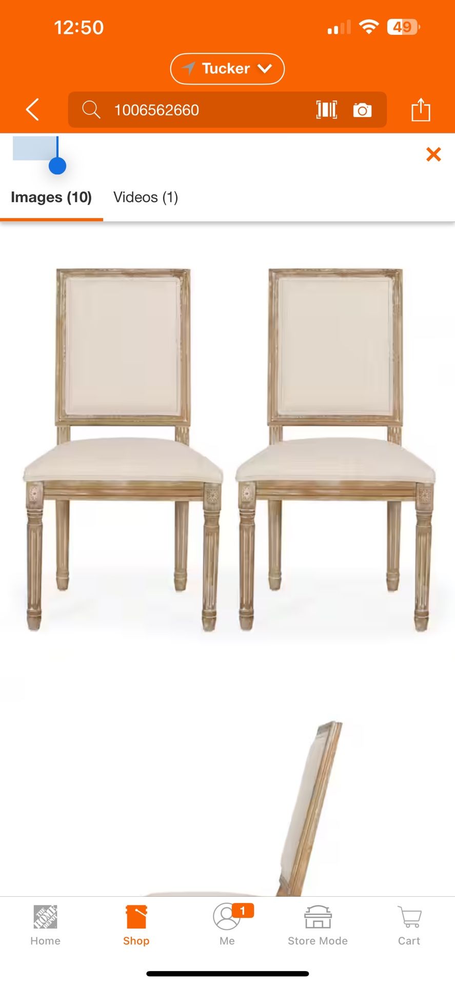Robin Beige and Natural Upholstered Dining Side Chair (Set of 2)