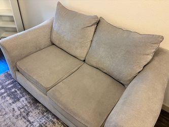 Two seat grey sofa