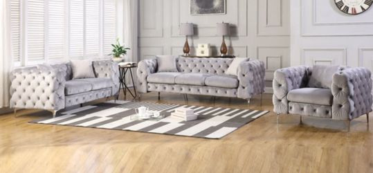 Sofa .$598 .. loveseat $498 ,chair $398 by order
