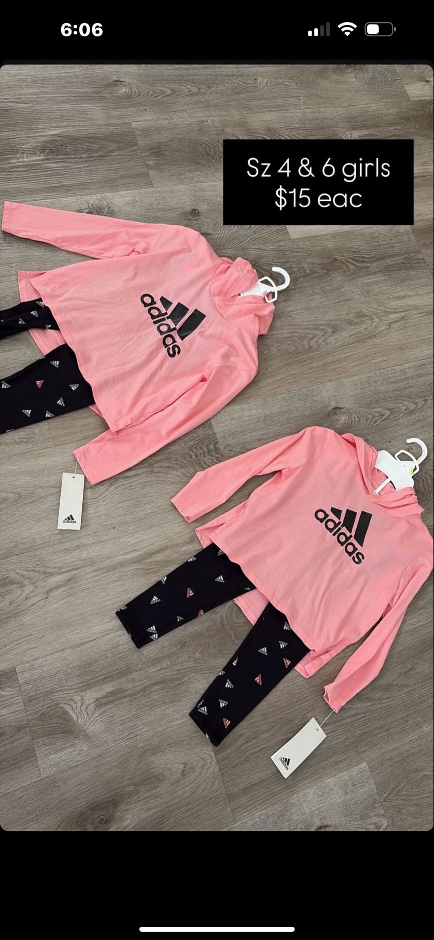 Brand New kids Adidas Sets Size 4 & 6