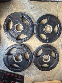 10 lb Rubber Olympic Weight Plates Set of 4