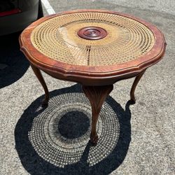 Vintage Rattan Table