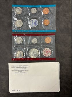 1970 U.S. Mint Set in OGP -- INCLUDES KEY DATE SILVER COIN! — SHIPPING AVAILABLE!