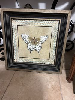 Butterfly Framed Art / Cuadro De Mariposa