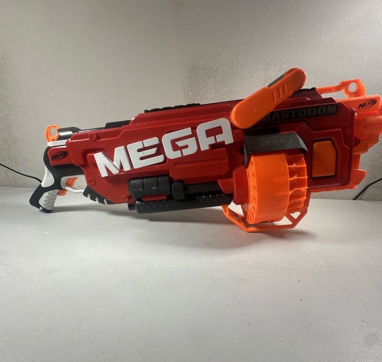 NERF N-strike Dart Gun Mega Mastodon tested