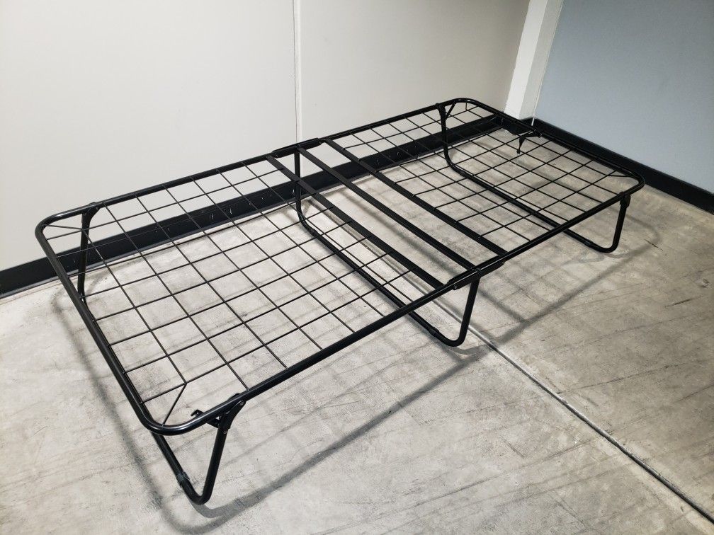 Folding fold-up portable bed frame 38x75 inches