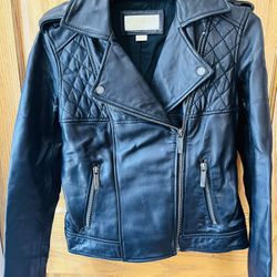 Michael Kors Black Leather Jacket