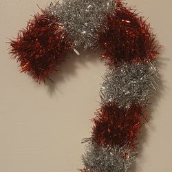  Candy Cane Wreath Handmade - PRICE REDUCED 