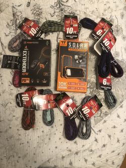 iPhone Chargers Solar Power Bank & Extender 5Charger 1 Power Bank 1 Extender