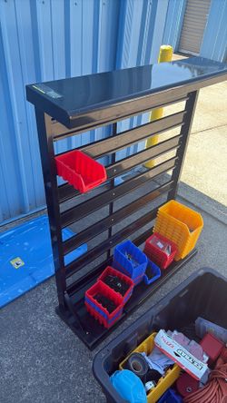Storehouse double sided floor rack