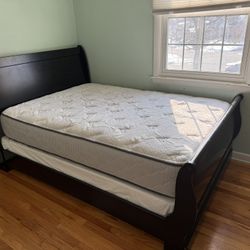 Full Sized Bed With Mattress & Vanity Drawer