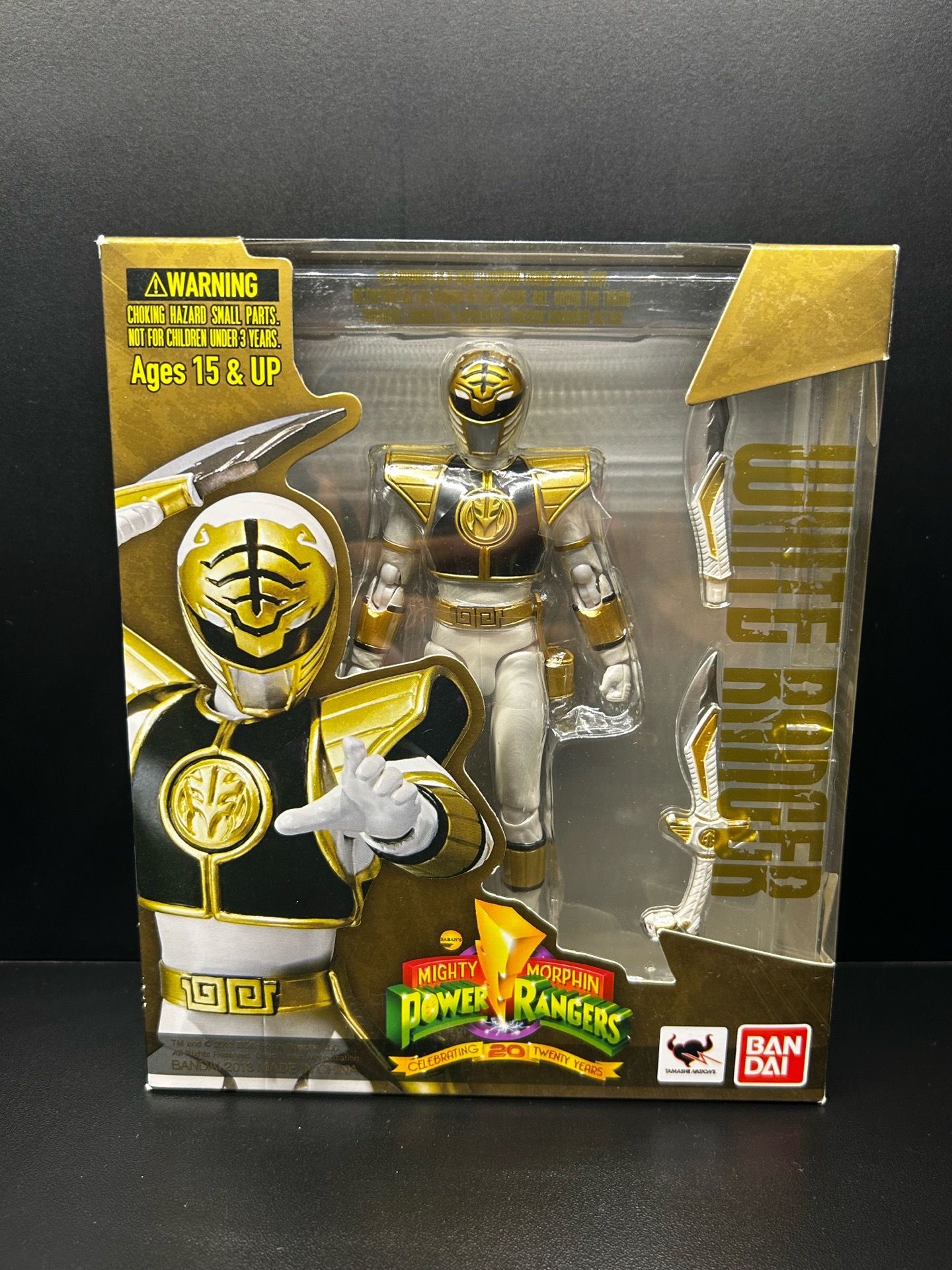 Shf white mighty morphing power ranger