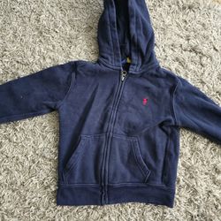 SLIGHTLY USED POLO ZIP UP HOODIE