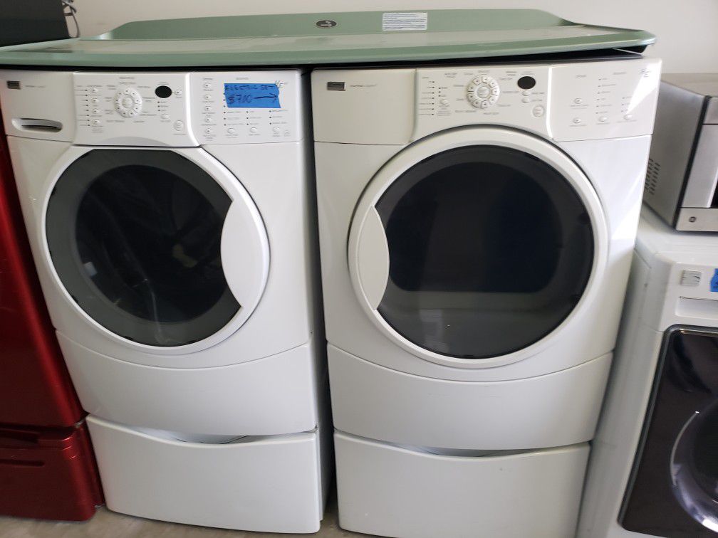 KENMORE ELITE WASHER AND ELECTRIC DRYER