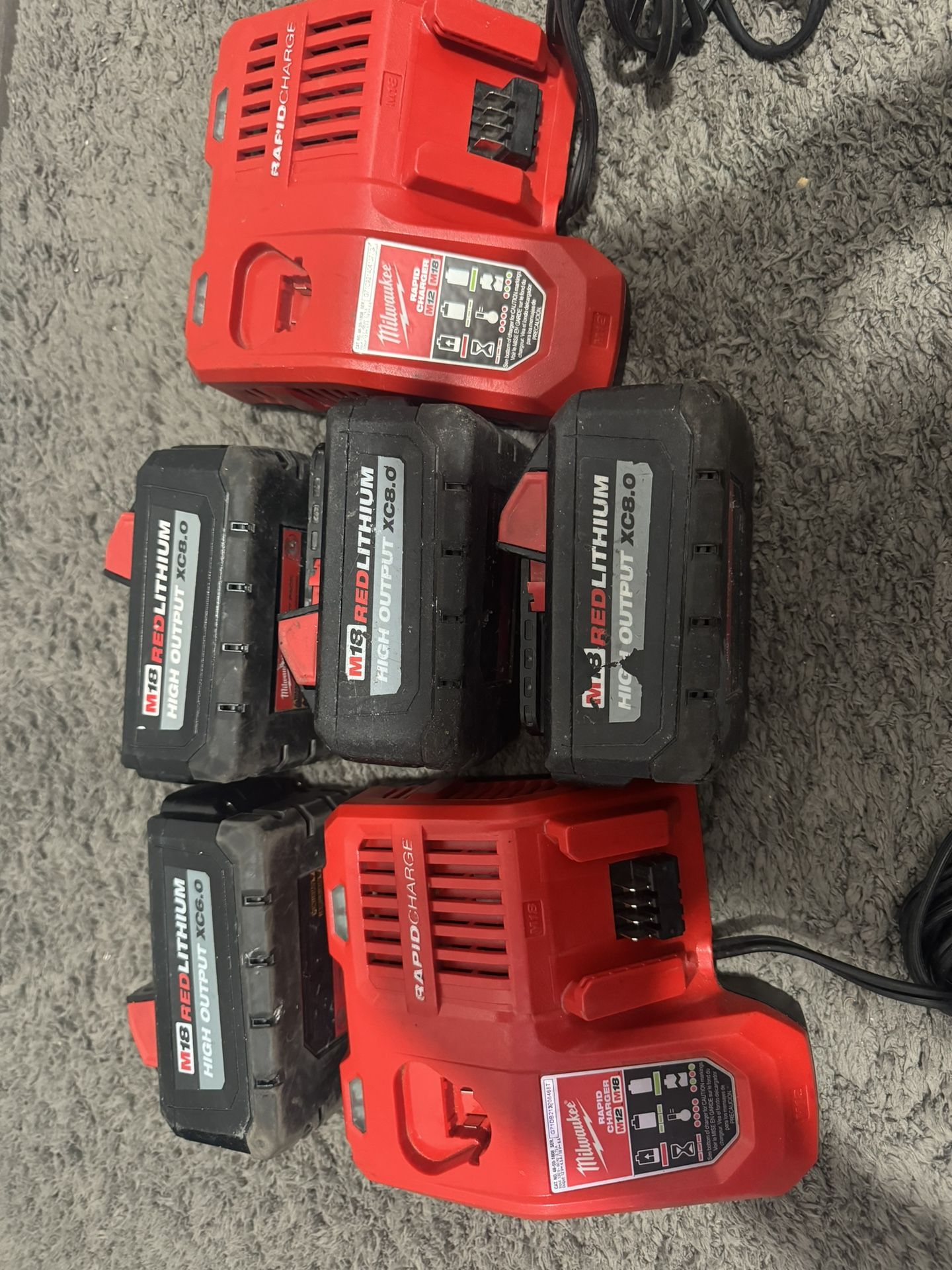 Milwaukee 8.0. And 6.0 And Charger