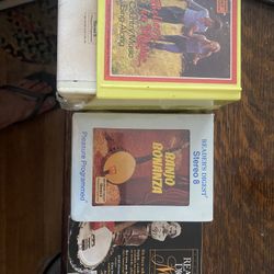 Brand new eight track tapes