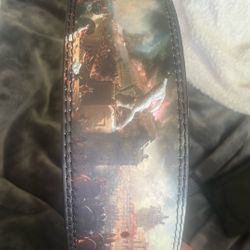 Brand New Katuma Custom Weightlifting Belt – Premium Leather, Artwork Design
