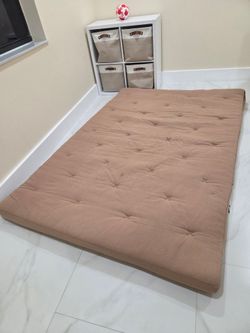 ZonLi Japanese Floor Futon Mattress full size, 100% organic Cotton