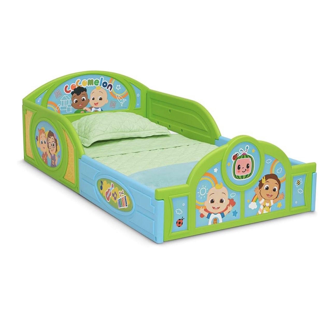 Cocomelon Bed with Water Proof Mattress