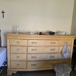 Heavy Large Nice Dresser & Mirror