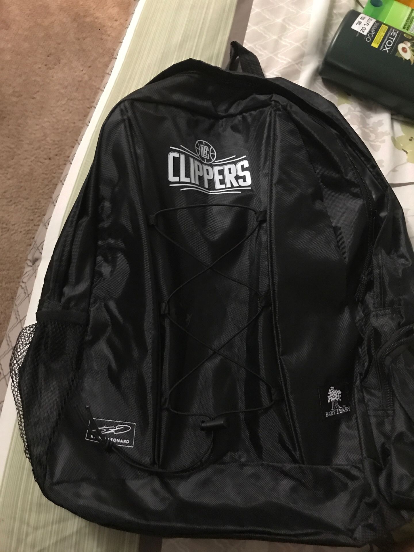 Clippers black backpack