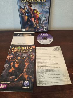 Rare GOBLIN COMMANDER - Nintendo Gamecube - 100% Complete with Reg Card CIB  excellent condition