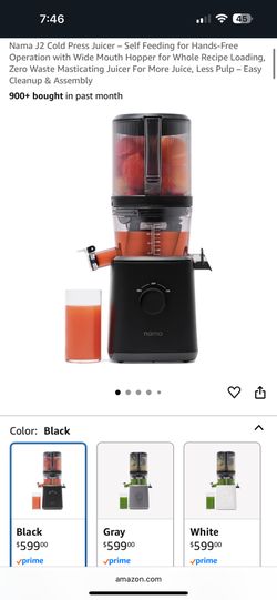Brand new Nama J2 cold press juicer