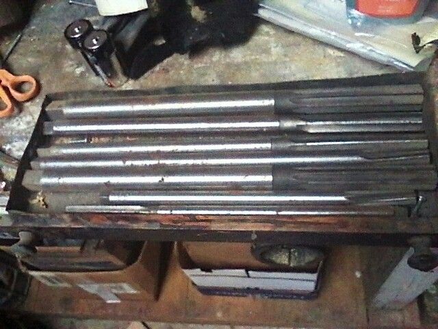 7 reaming bits, Machining tools 15 in Long