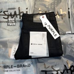 Black Purple Jeans 