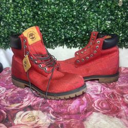 Men’s Size 11 Red Digital Timberland Shoes 