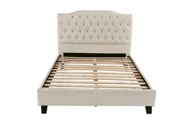 Full size beige leather