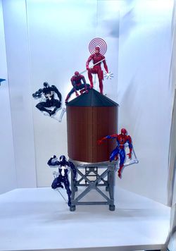 Custom 1:12 WATER TOWER   3d print for action figures mafex shf mezco spiderman