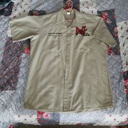 Button Up universal Studios Simpson Duff Beer Shirt
