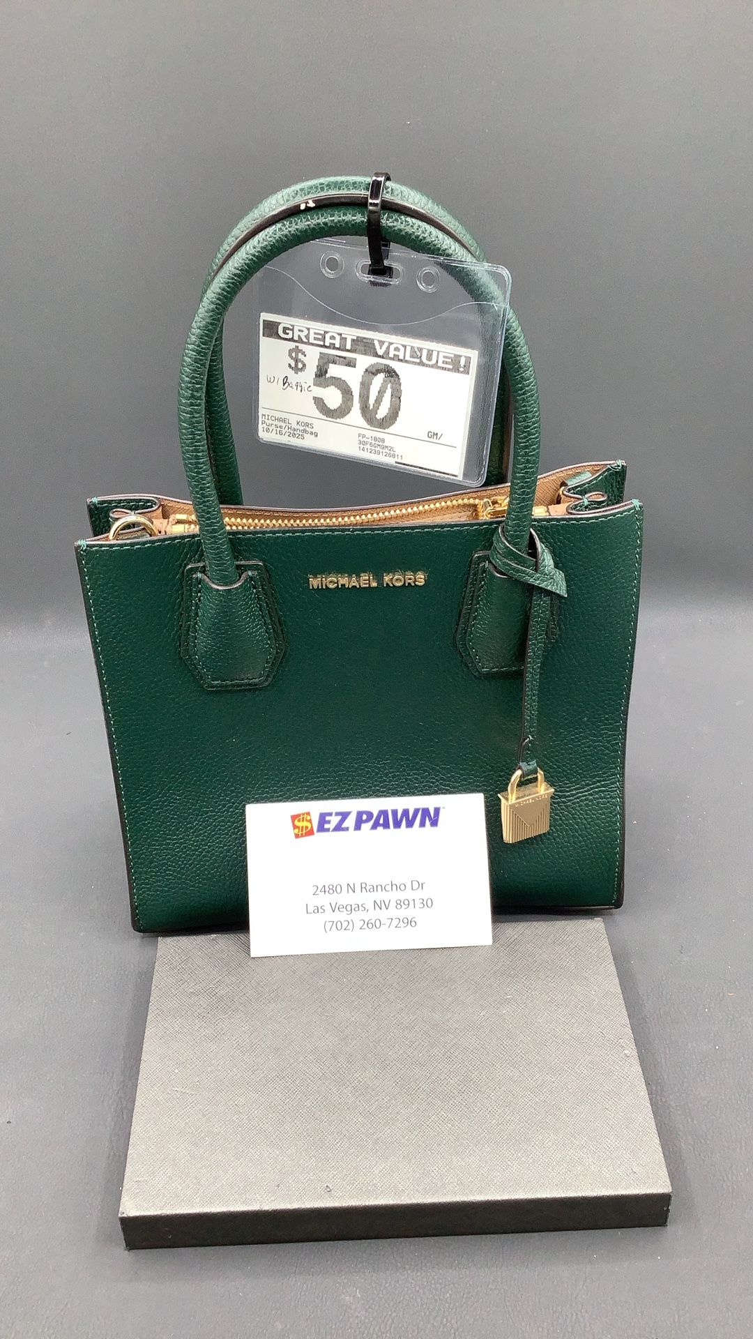 Michael Kors Green Mini Tote