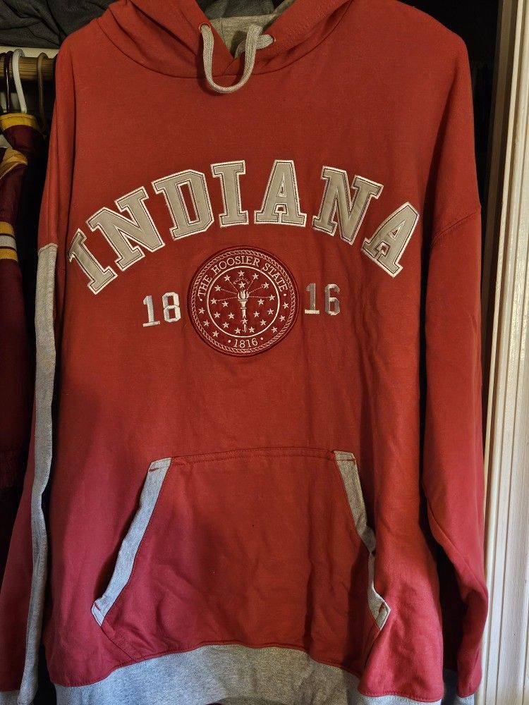 .
Indiana hooded sweatshirt