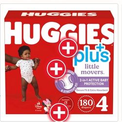Huggies Diaper ssize 4 180count Box 