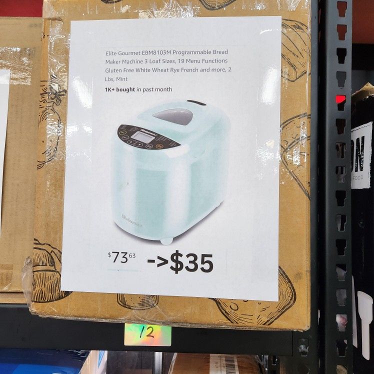 Elite Gourmet EBM8103M Programmable Bread Maker