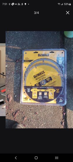 Two 32 tooth 12in saw blades