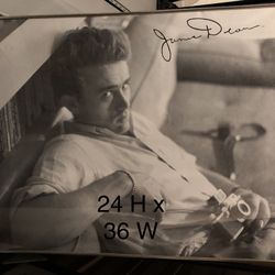 James Dean Collage Art Framed