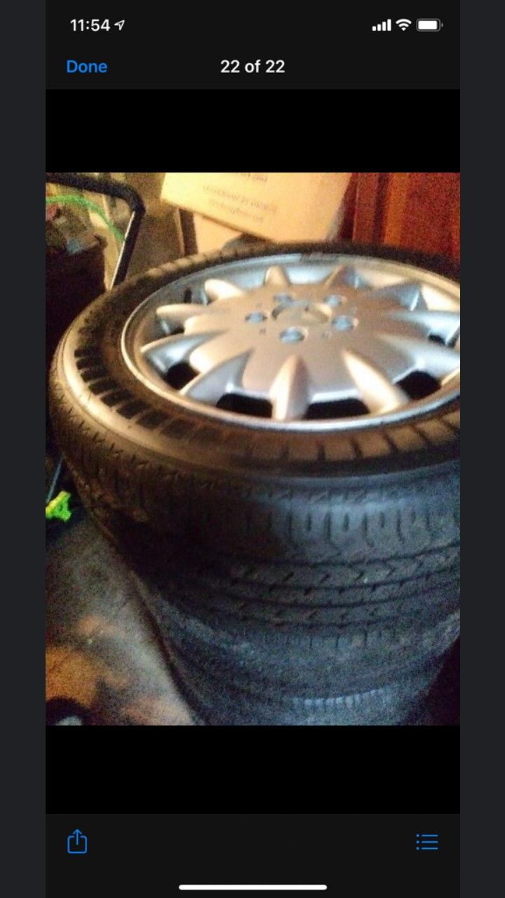 Rims and tires 215. 55. R16