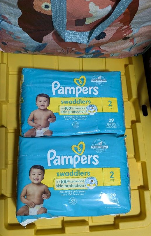 Pampers Size 2 Diapers 